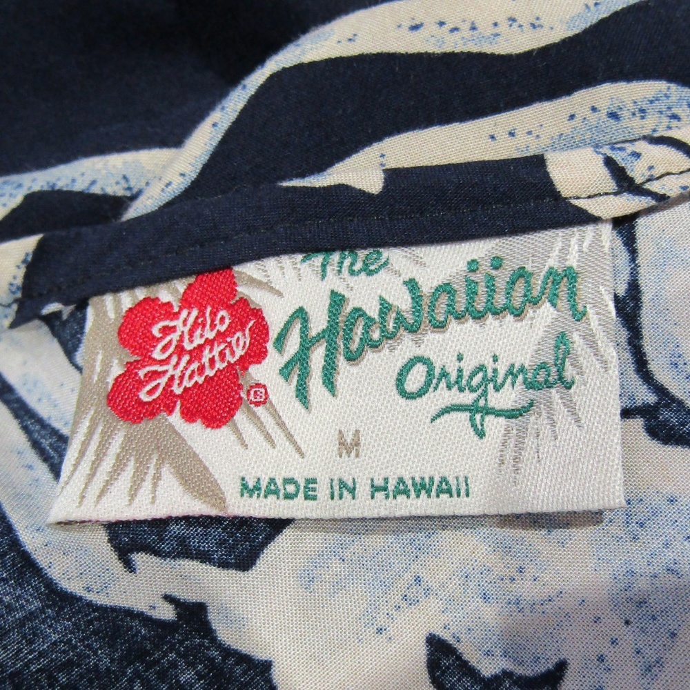 Hilo Hattie Hawaiian Dress Blue Tropical Floral M - Picture 4 of 5